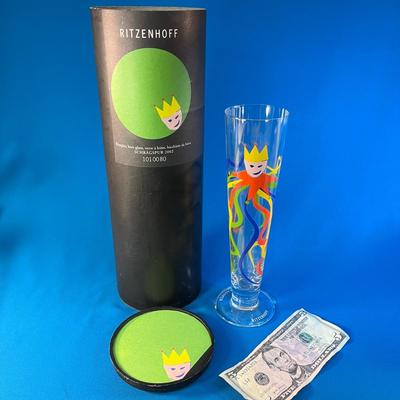RITZENHOFF GERMANY BOXED FESTIVE BEER GLASS