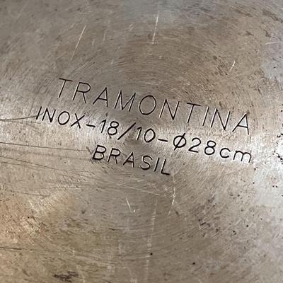 TRAMONTINA BRAZIL HIGH QUALITY CHEFâ€™S STAINLESS SAUTE PAN/SKILLET