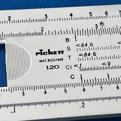 PICKETT MICROLINE 120 SLIDE RULE WITH CASE