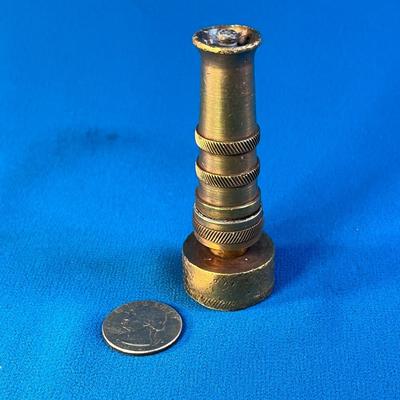 VINTAGE BRASS GARDEN HOSE NOZZLE 