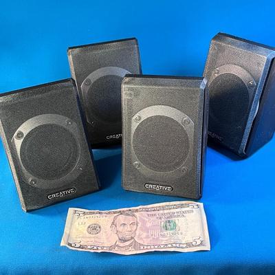 NEW FROM PACKAGING SET OF 4 â€œCREATIVEâ€ SPEAKERS
