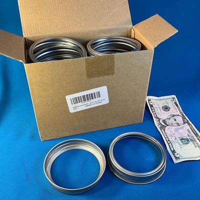NEW IN BOX 24 CT. WIDE MOUTH CANNING JAR BANDS