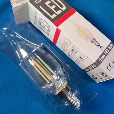 CASE OF LED â€œFLAME STYLEâ€ LIGHT BULBS FOR CHANDELIER OR SMALL LAMP