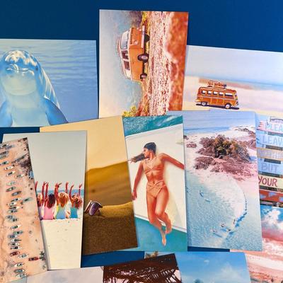 WALL COLLAGE KIT 50 CT. SEASIDE/BEACH THEME POSTCARD SIZE PICTURES
