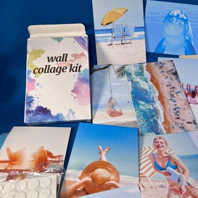 WALL COLLAGE KIT 50 CT. SEASIDE/BEACH THEME POSTCARD SIZE PICTURES