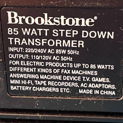 BROOKSTONE 85 WATT STEP DOWN TRANSFORMER