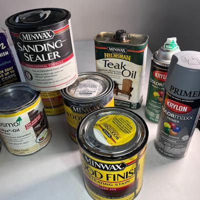 ASSORTMENT OF WOOD FINISHING PRODUCTS 11 CT.
