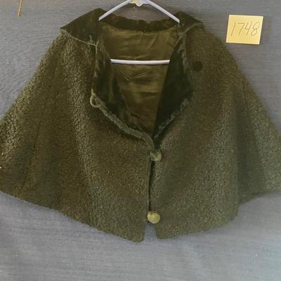 Vintage Black Persian Lamb? Caplet