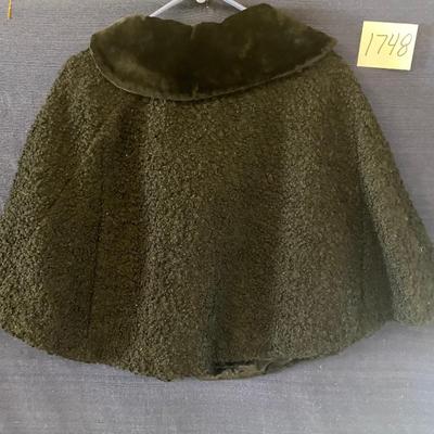 Vintage Black Persian Lamb? Caplet