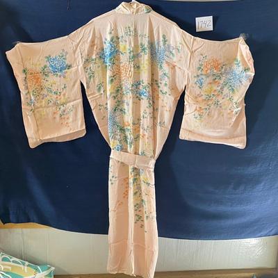 Vintage 1950s Floral Kimono
