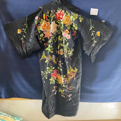 Vintage Black Kimono