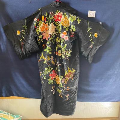 Vintage Black Kimono