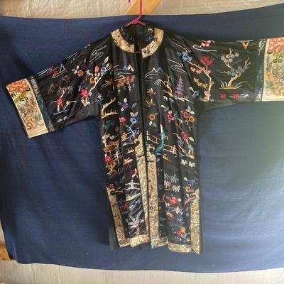 Vintage Black Kimono