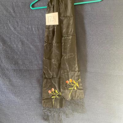Beautiful Vintage Black Scarf
