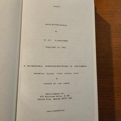 Local & Signed Books on Gold Mining, Rock Hunting, & More (O-JS)