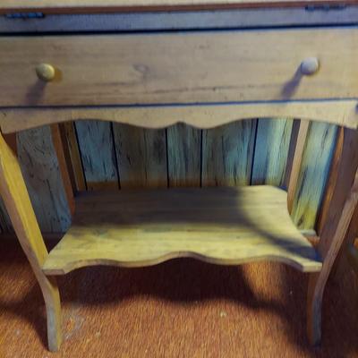 Vintage Secretary Desk and Solid Wood Chair (K-BBL)