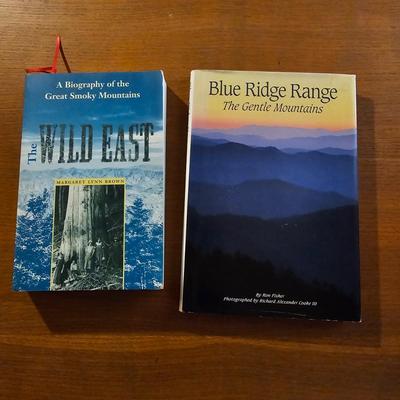 Topography Map, Artist Signed WNC Books & Pottery (O-JS)