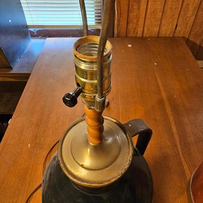 Two Metal Milk Can Lamps  (O-JS)