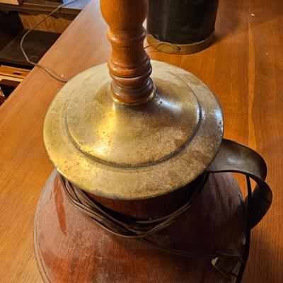 Two Metal Milk Can Lamps  (O-JS)