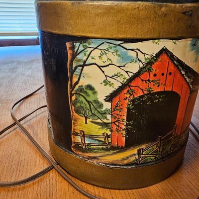 Two Metal Milk Can Lamps  (O-JS)