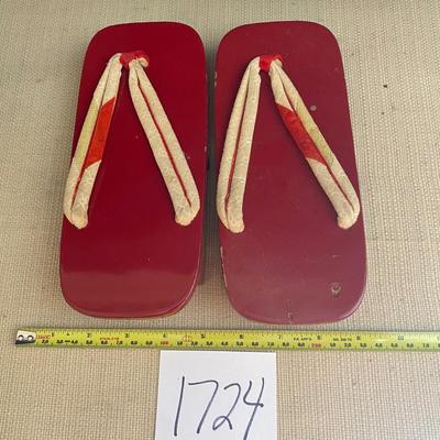 Japanese Vintage Sandals Geta Wooden