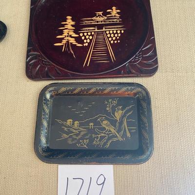 Vintage Japanese Hand Carved Tray