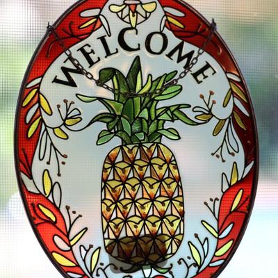 Stained Glass Window Panels - (5) Total