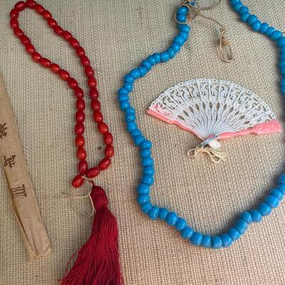 Vintage Chop Stix and Wooden Beads