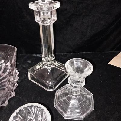 LARGE COLLECTION OF CRYSTAL/GLASS VINTAGE PIECES