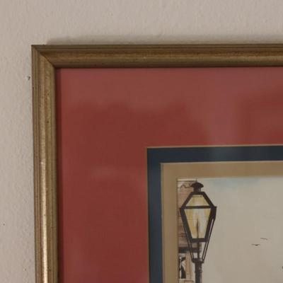 Framed French Quarter New Orleans Vintage 1975, By: A.Dedlila