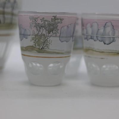 Beautiful Decanter with Four (4) Shot Glasses