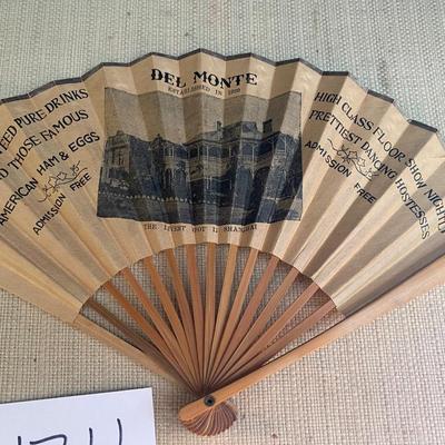1930 Del Monte in Shanghai Folding Hand Fan