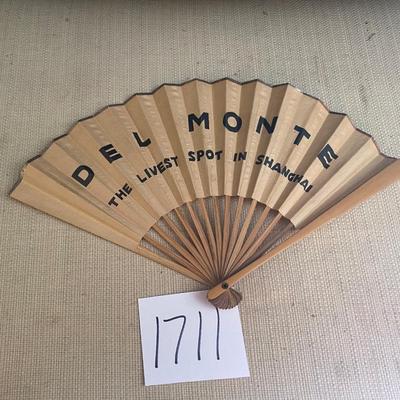 1930 Del Monte in Shanghai Folding Hand Fan