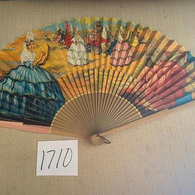 Vintage Spanish Hand Folding Fan
