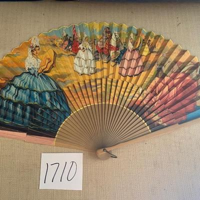 Vintage Spanish Hand Folding Fan