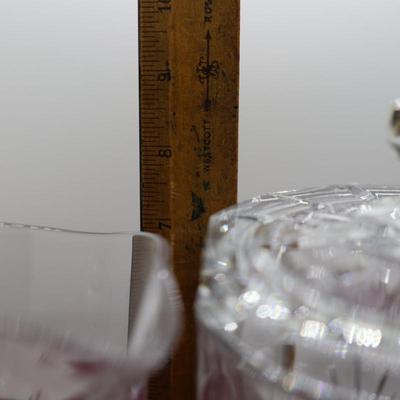 Crystal Pitcher & Ice Bucket/Biscuit Jar