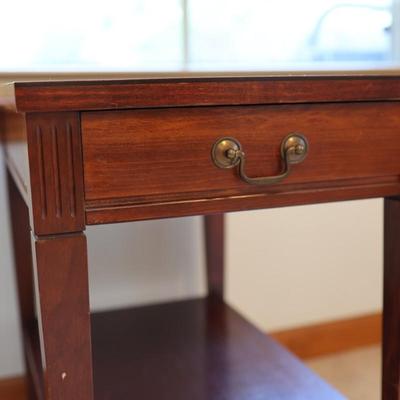 Mersman Walnut Side Table With Drawer