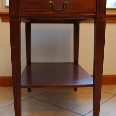 Mersman Walnut Side Table With Drawer