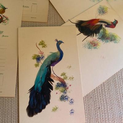 Vintage Hand Sewn Bridge Score Cards