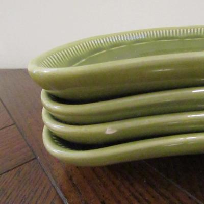 Franciscan Crescent Shaped Plates- Set of Four