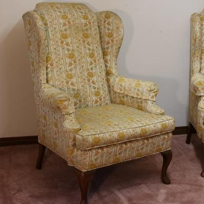 Pair of Key City Vintage Wing Chairs