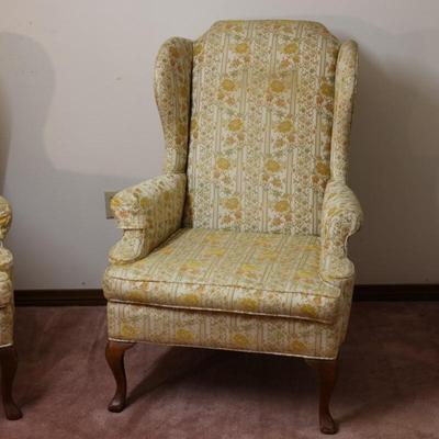 Pair of Key City Vintage Wing Chairs