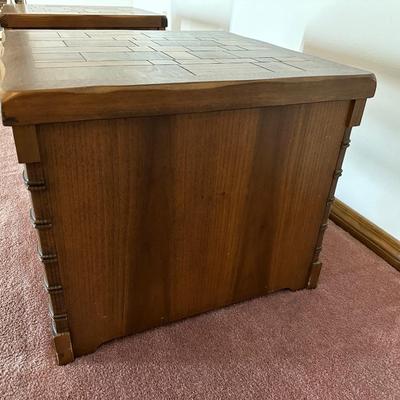 Pair of Wood Side Tables