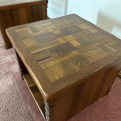 Pair of Wood Side Tables