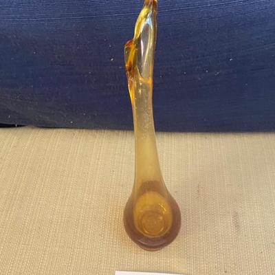 Vintage Viking Amber Bud Vase