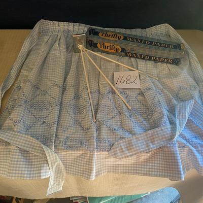Vintage Apron, Towel Hanger and Wax Paper