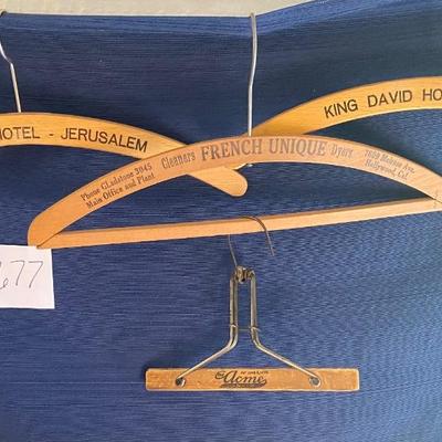 Vintage King David Hotel Jerusalem Hangers