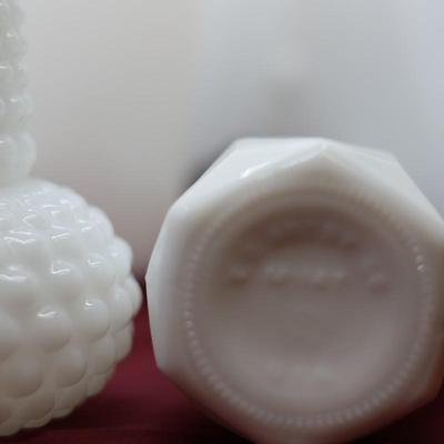 Six (6) Milk Glass Vases