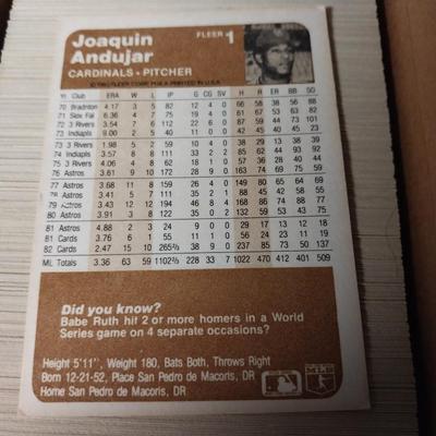 BOX OF 1983 FLEER BASEBALL CARDS IN GREAT CONDITION