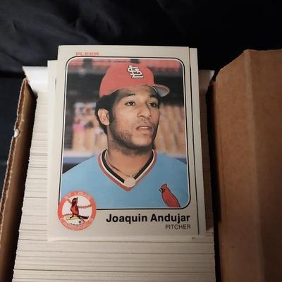 BOX OF 1983 FLEER BASEBALL CARDS IN GREAT CONDITION